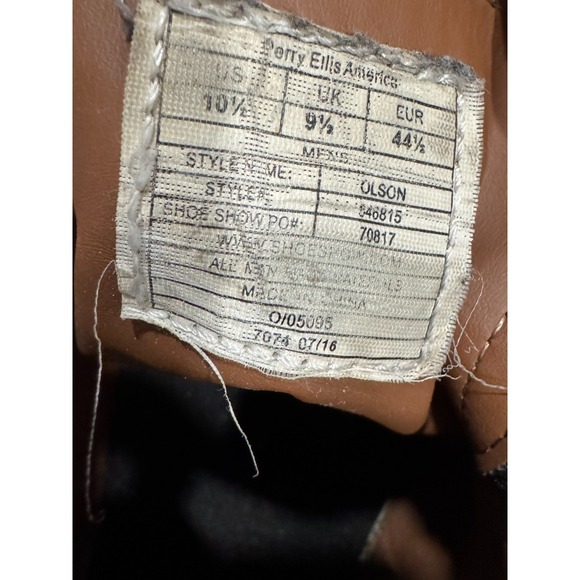 Perry Ellis America Olson High-Top Sneakers – Black Leather Men's Size 10.5 Casu - Picture 8 of 8